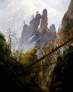 Rocky Ravine Caspar David Friedrich